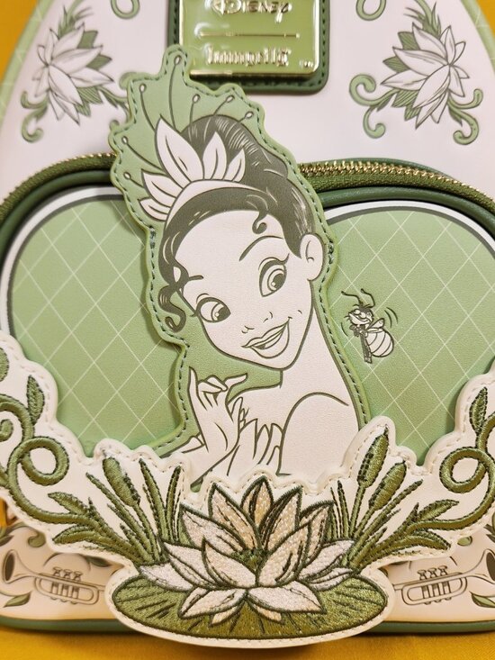 Loungefly Disney The Princess and the Frog Tiana Bayou Tonal Mini Backpack NEW main image 12
